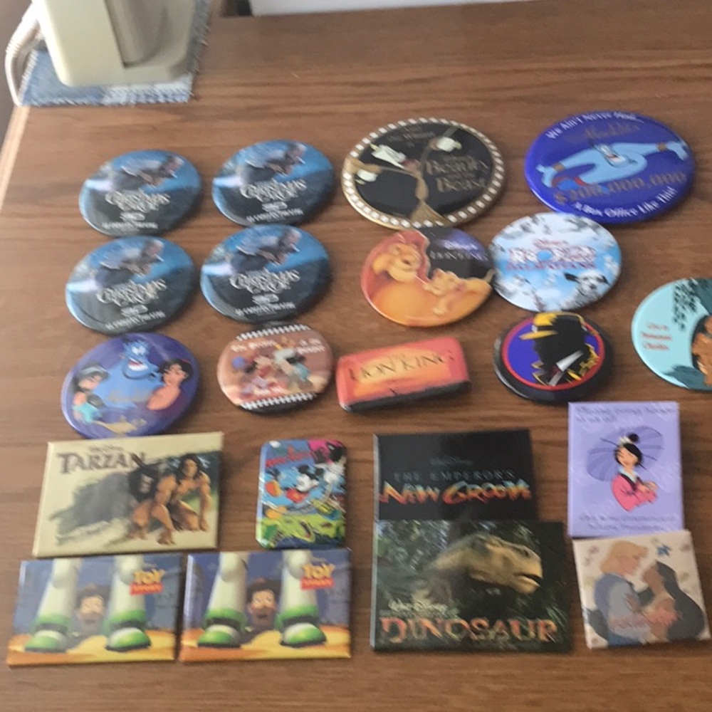 21 Disney Collectible Button Set